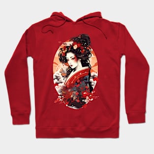 Geisha Beauty in Bloom Hoodie